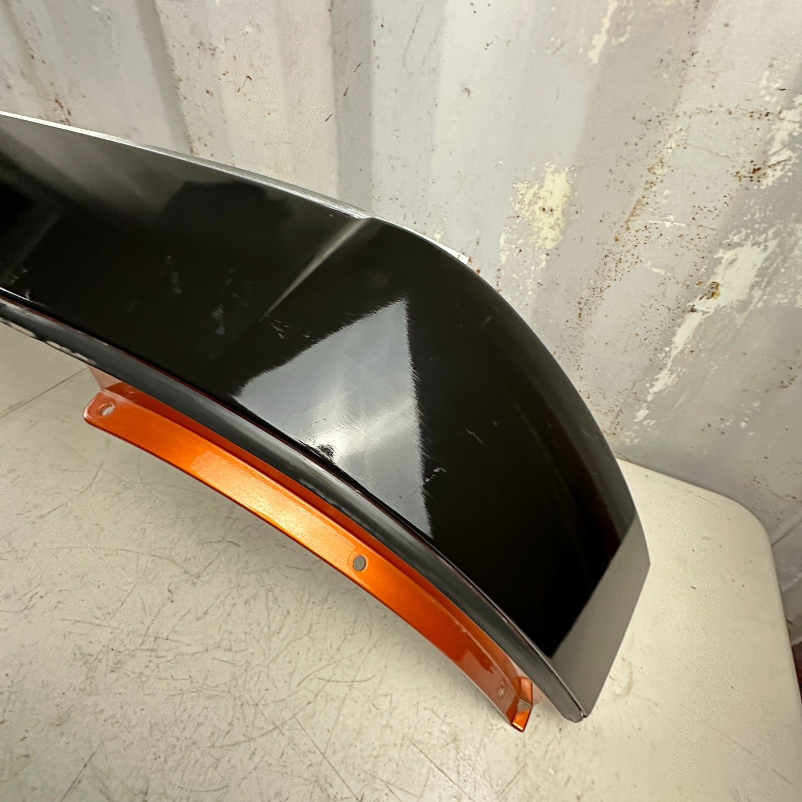 05-13 CHEVROLET CORVETTE C6 HARD TOP ROOF EXTENSION COVER REAR PANEL ORANGE OEM