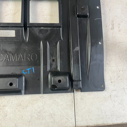 2016-2024 CHEVY CAMARO SS FRONT BUMPER UNDERBODY COVER PANEL BLACK 079365559 OEM