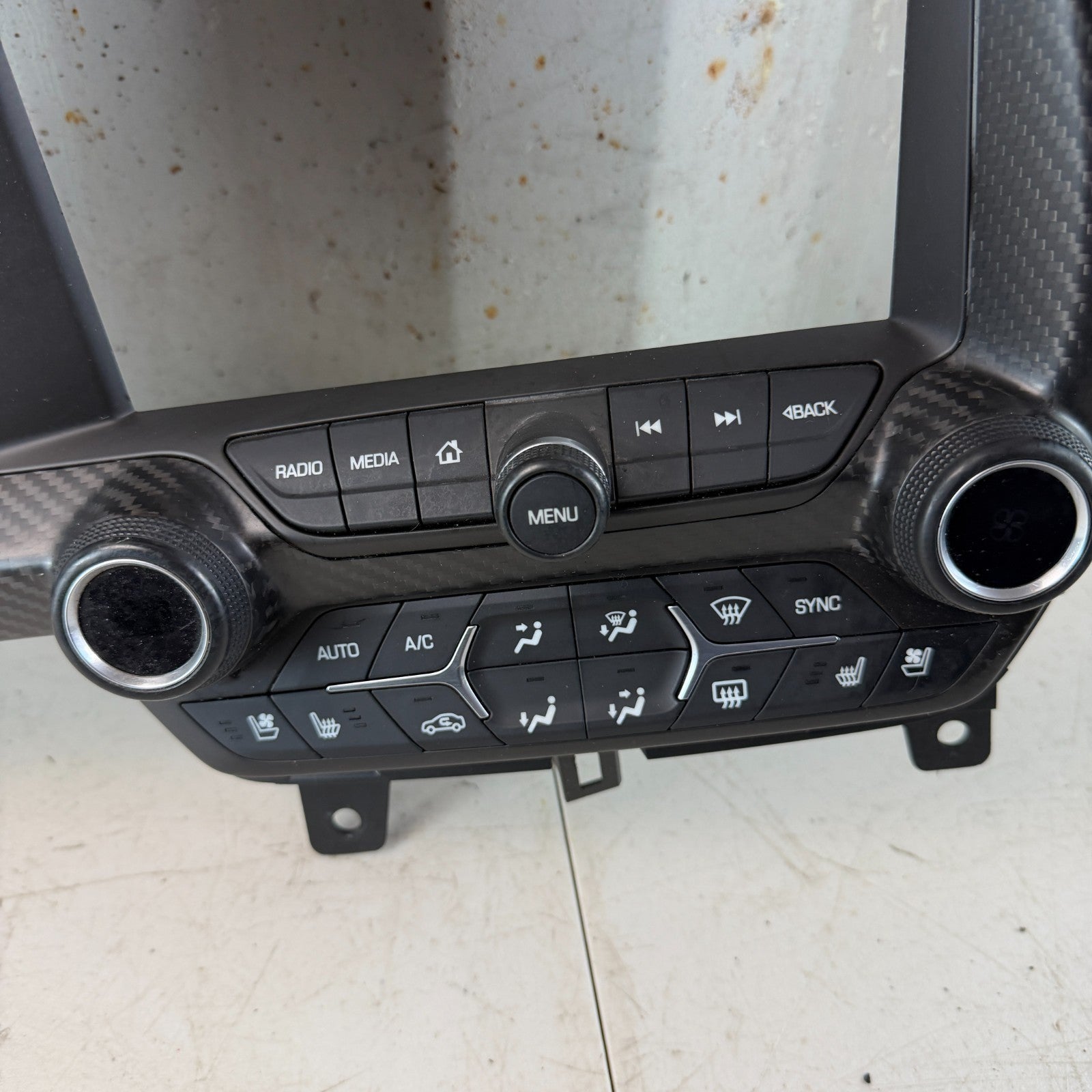 14 - 19 CORVETTE C7 DASH INSTRUMENT GAUGE CLUSTER SCREEN TRIM PANEL CARBON FIBER