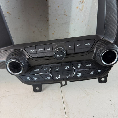 14 - 19 CORVETTE C7 DASH INSTRUMENT GAUGE CLUSTER SCREEN TRIM PANEL CARBON FIBER