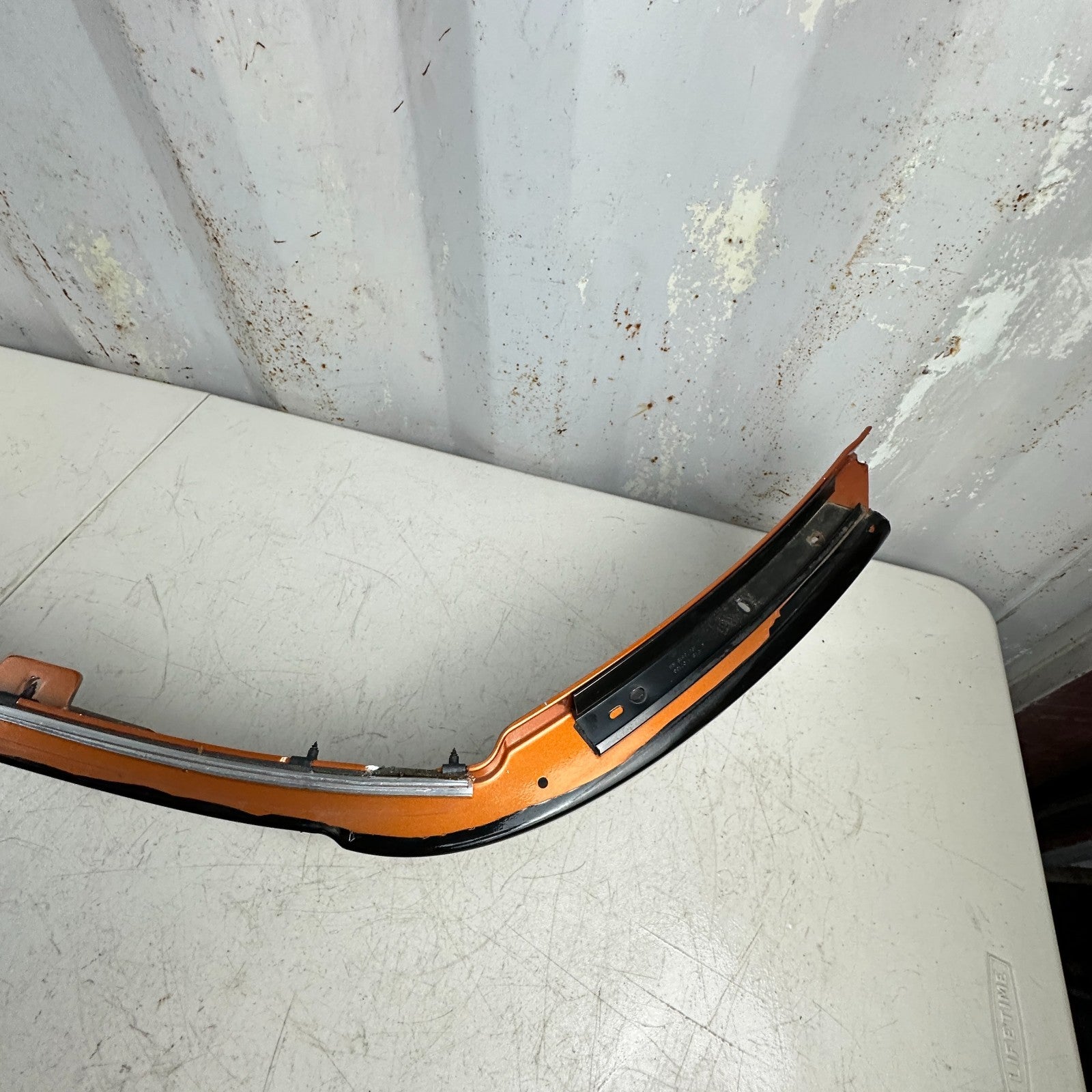 05-13 CHEVROLET CORVETTE C6 HARD TOP ROOF EXTENSION COVER REAR PANEL ORANGE OEM