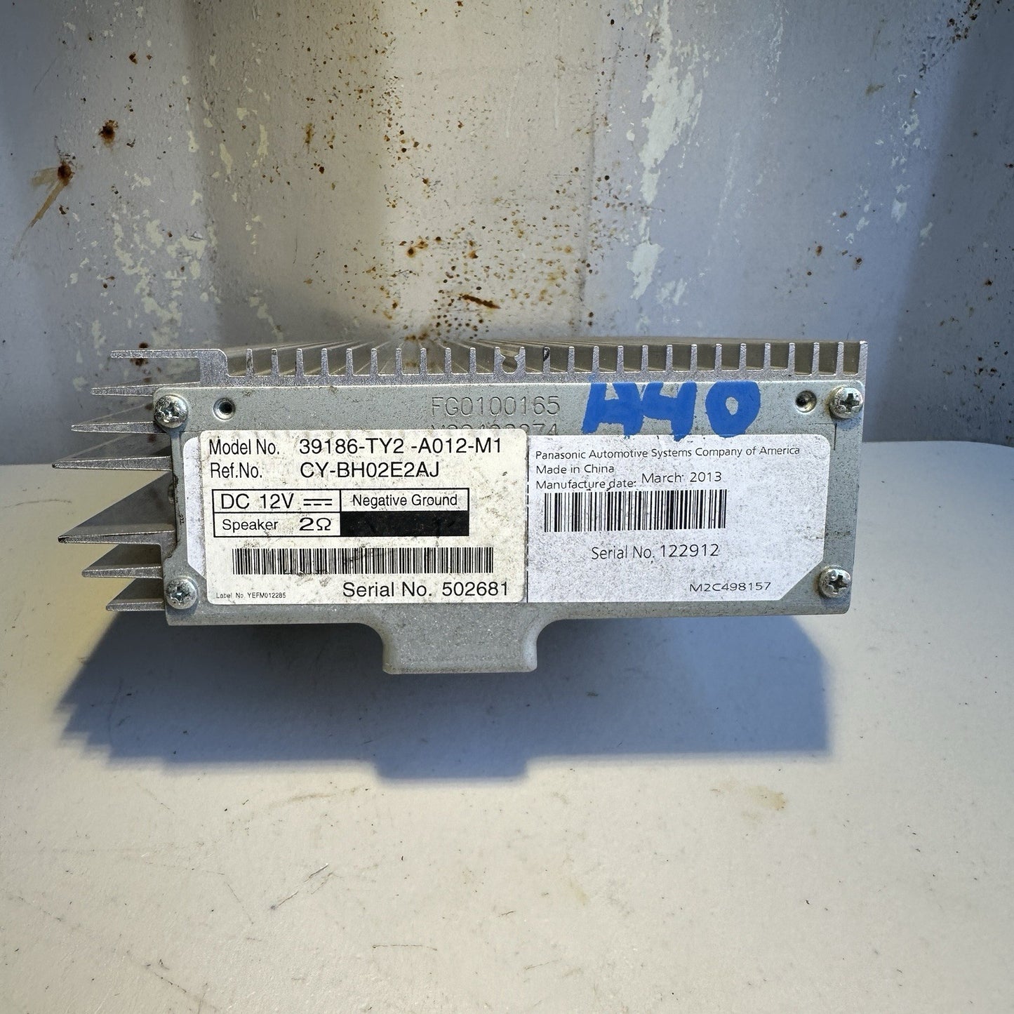 14 15 16 Acura RLX Amplifier Amp 39186-TY2-A012
