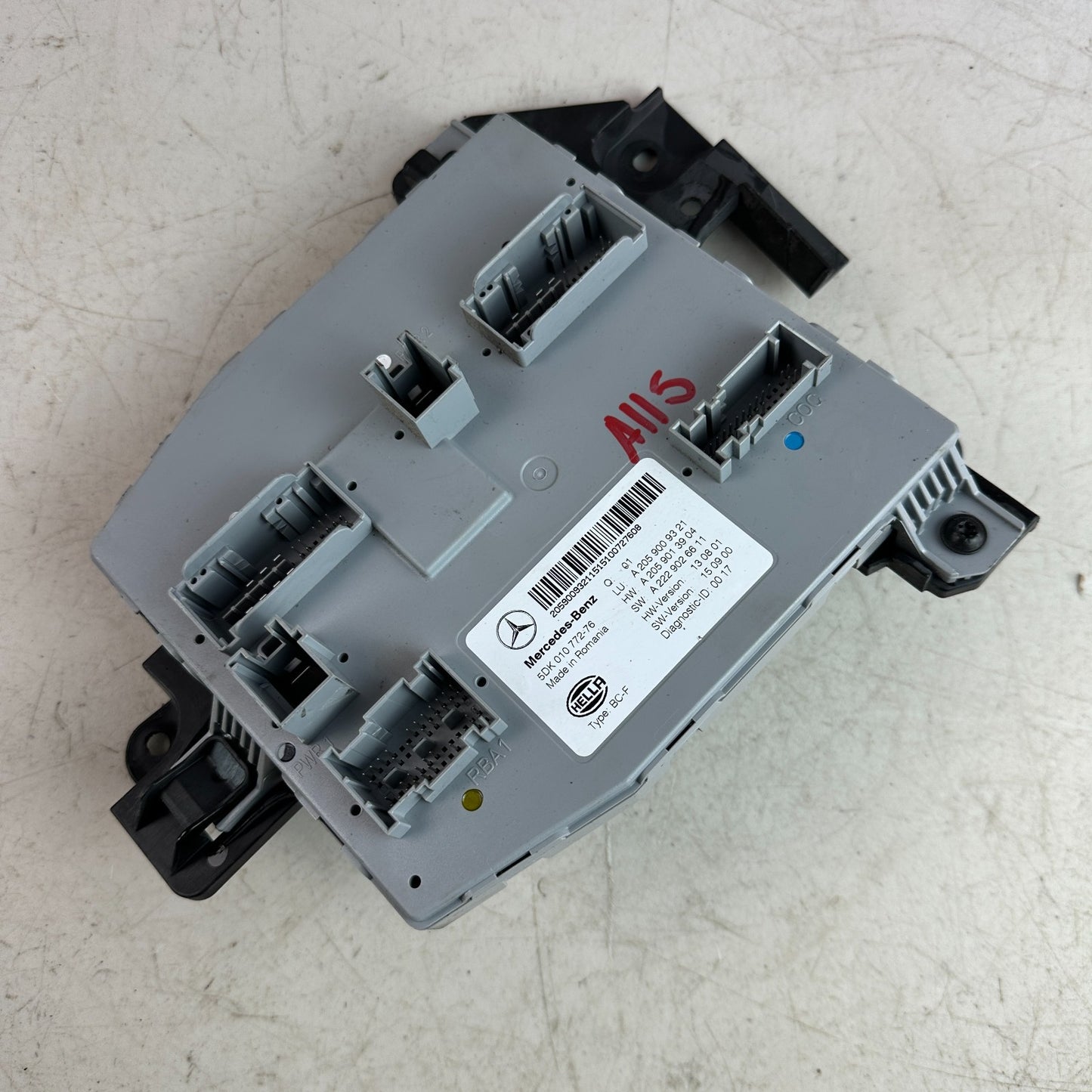 2015-2021 MERCEDES W205 C300 FRONT SAM FUSE BOX CONTROL MODULE A2059009321 OEM