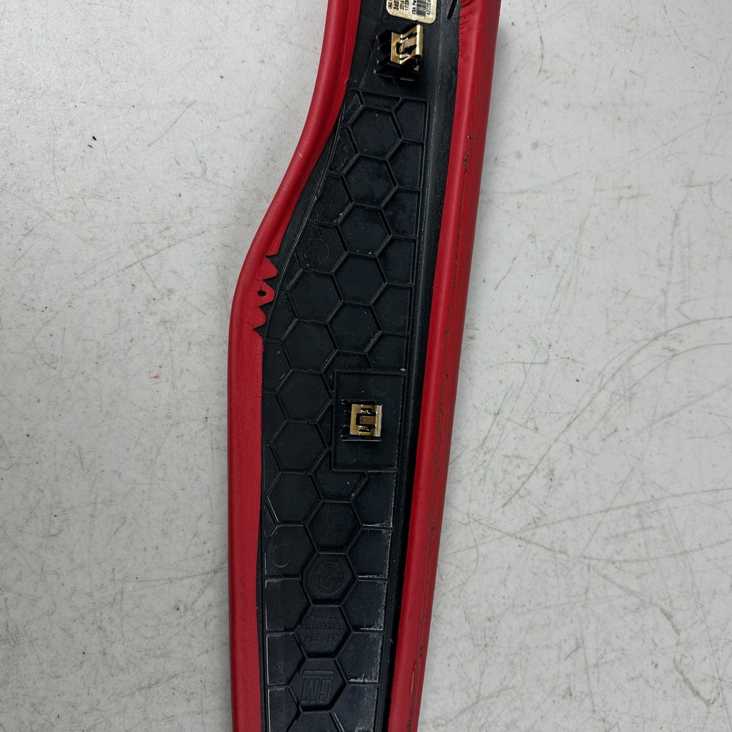 2014-2019 CHEVROLET CORVETTE CENTER CONSOLE LEFT SIDE TRIM PANEL COVER RED OEM