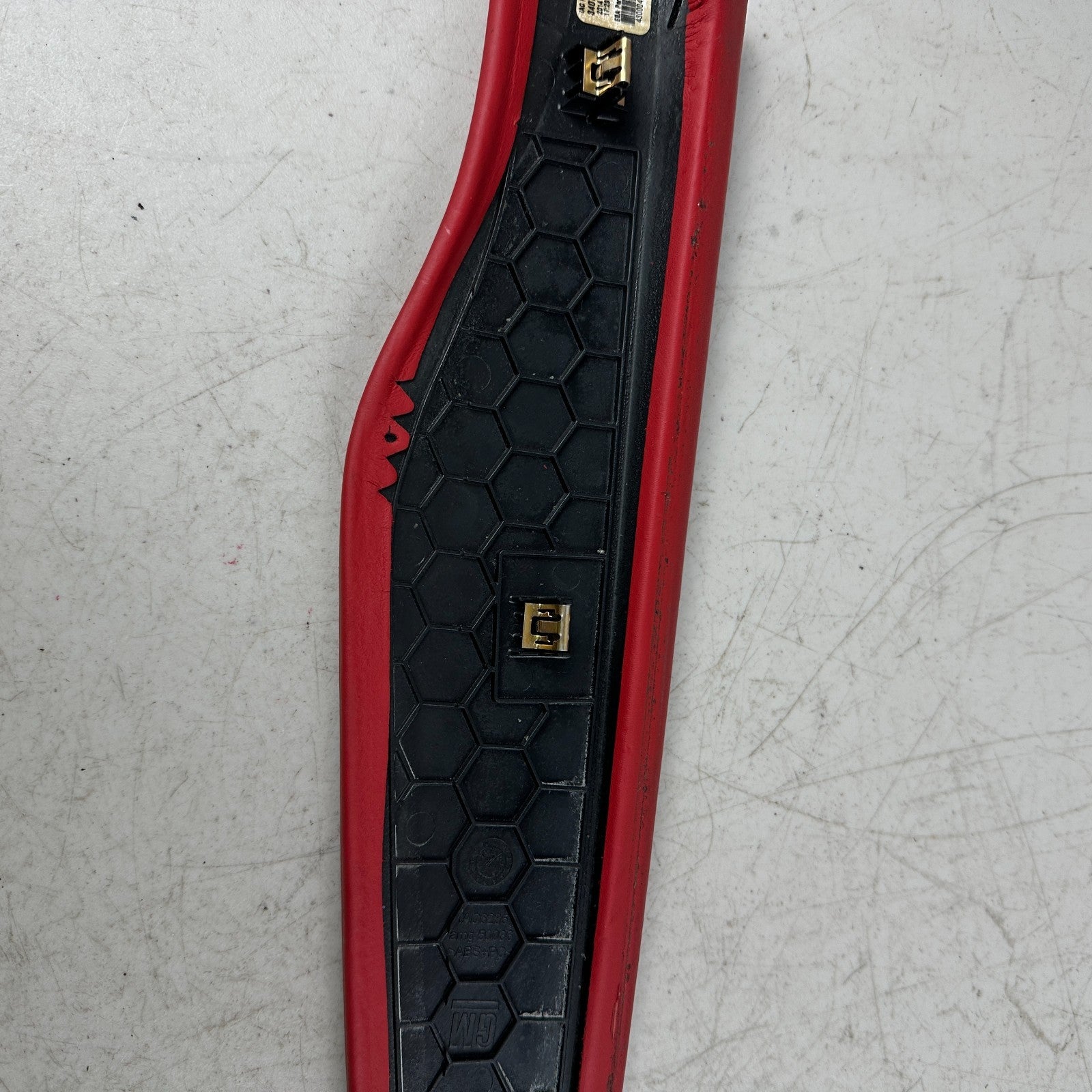 2014-2019 CHEVROLET CORVETTE CENTER CONSOLE LEFT SIDE TRIM PANEL COVER RED OEM