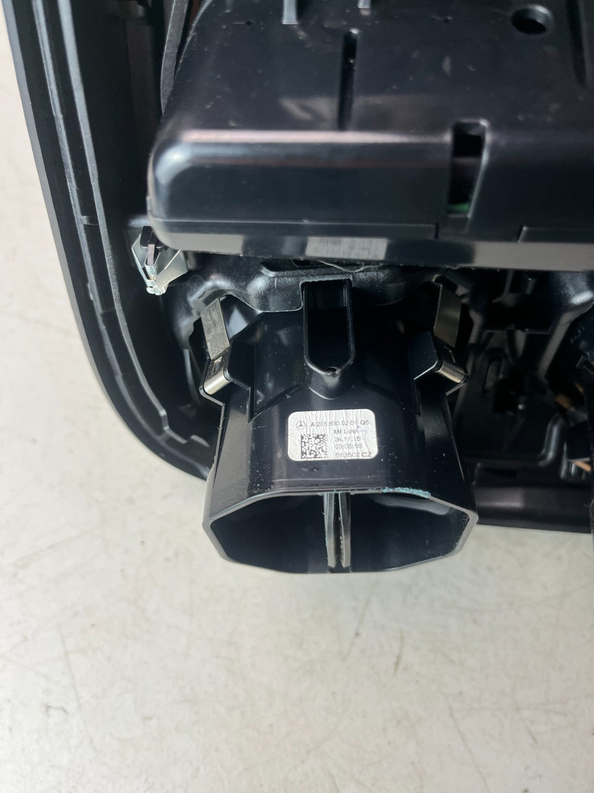 2015-2020 MERCEDES W205 C300 2.0L CENTER CONSOLE AIR VENT SWITCH PANEL ASSY OEM