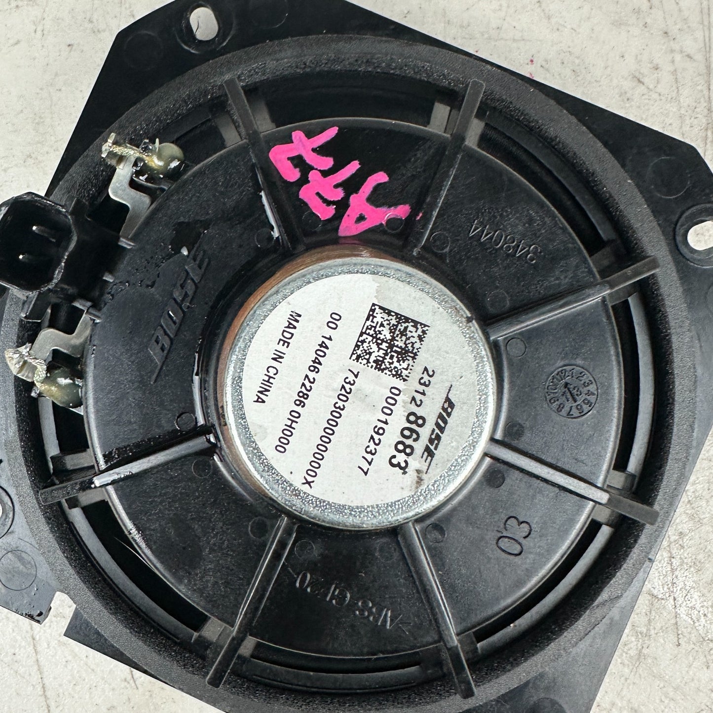 14-19 CHEVROLET CORVETTE REAR LEFT SIDE QUARTER UPPER PANEL AUDIO SPEAKER OEM