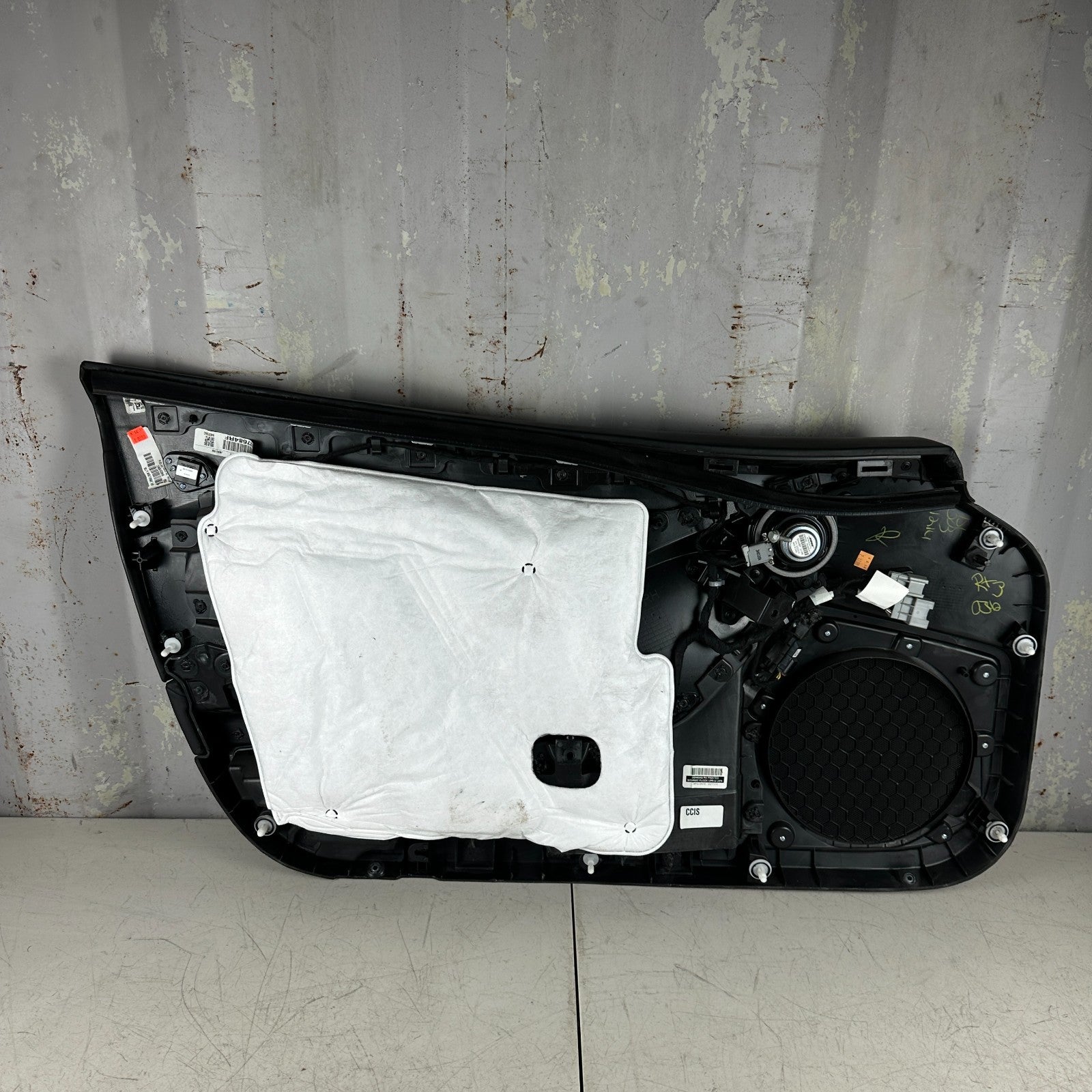 2014-2019 CHEVROLET CORVETTE C7 FRONT RIGHT SIDE INTERIOR DOOR PANEL BLACK OEM