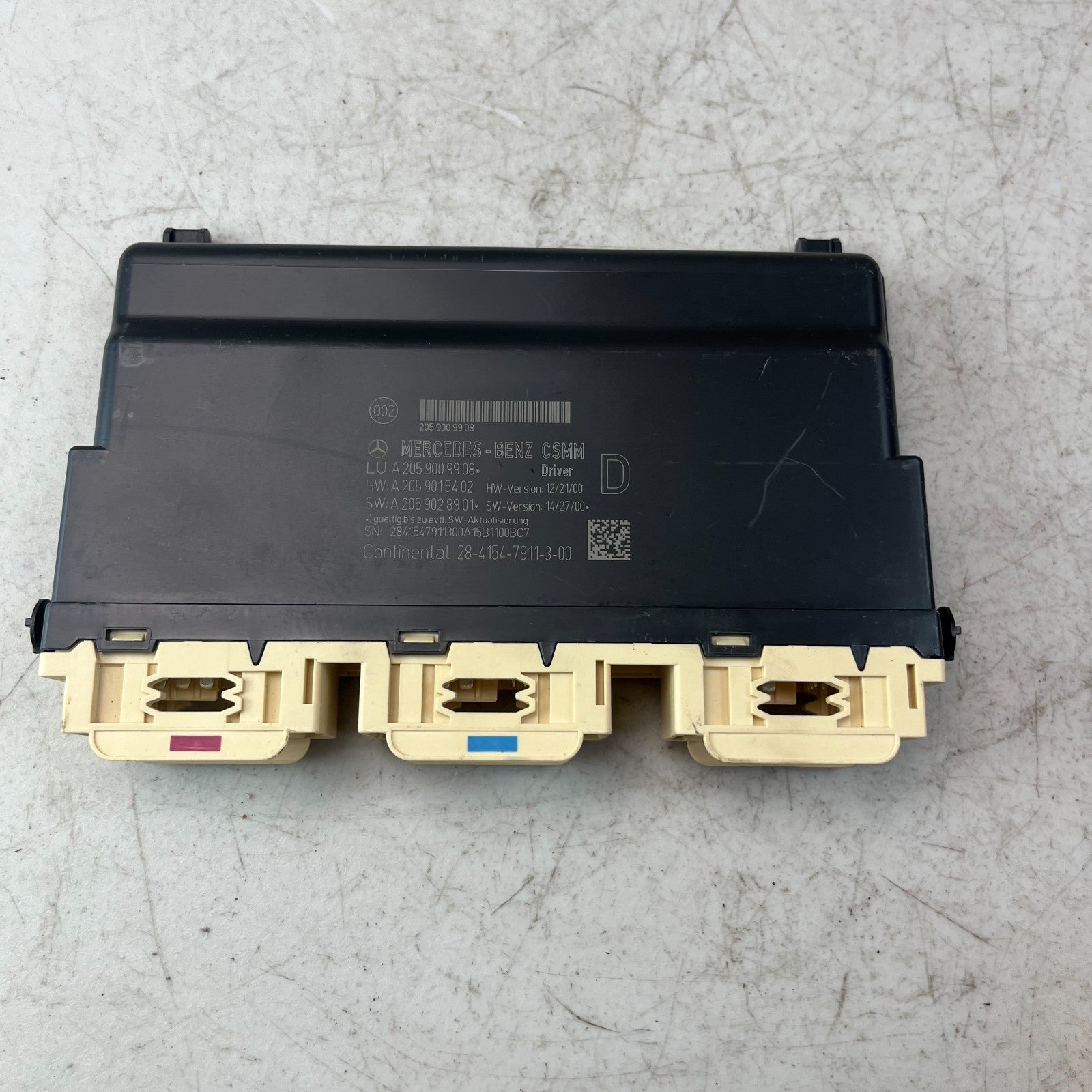 2015-2018 MERCEDES W205 C300 FRONT LEFT SEAT MEMORY CONTROL MODULE A2059009908