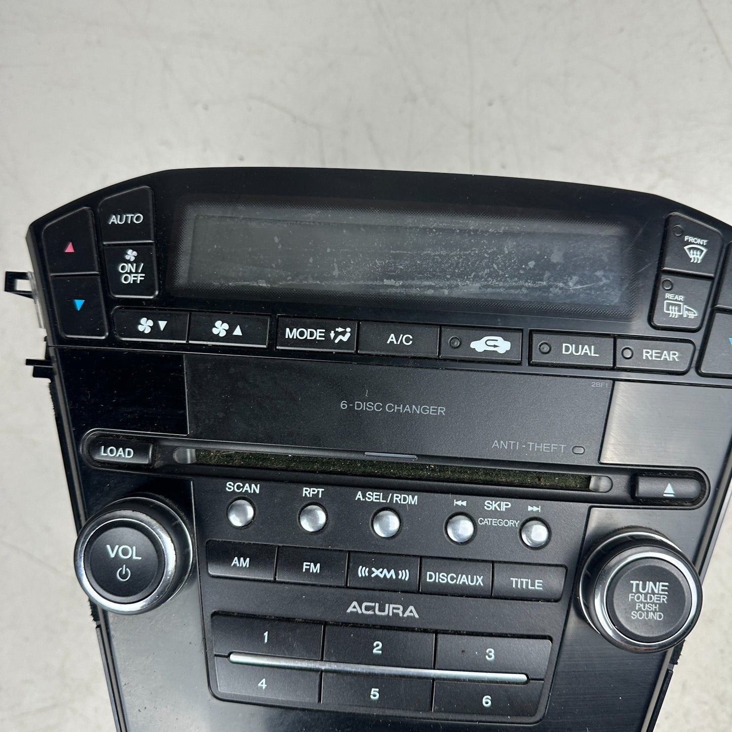 2010–2013 ACURA MDX AM FM RADIO 6 DISC CD MP3 PLAYER BLACK 39101-STX-A510-M1 OEM