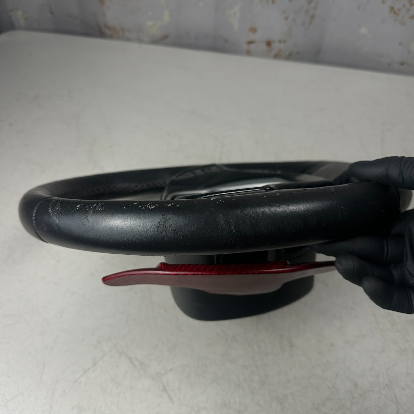 14-19 CHEVY CORVETTE C7 CARBON FIBER STEERING WHEEL W/ PADDLE SHIFTER & SWITCHS