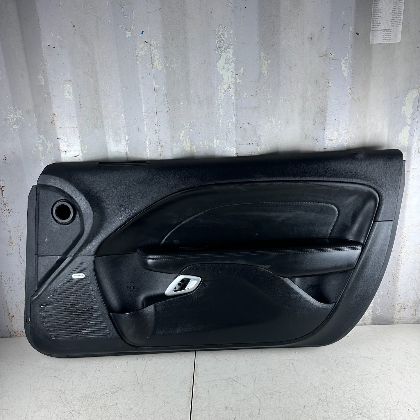2015-2023 DODGE CHALLENGER FRONT RIGHT PASSENGER SIDE DOOR TRIM PANEL BLACK OEM