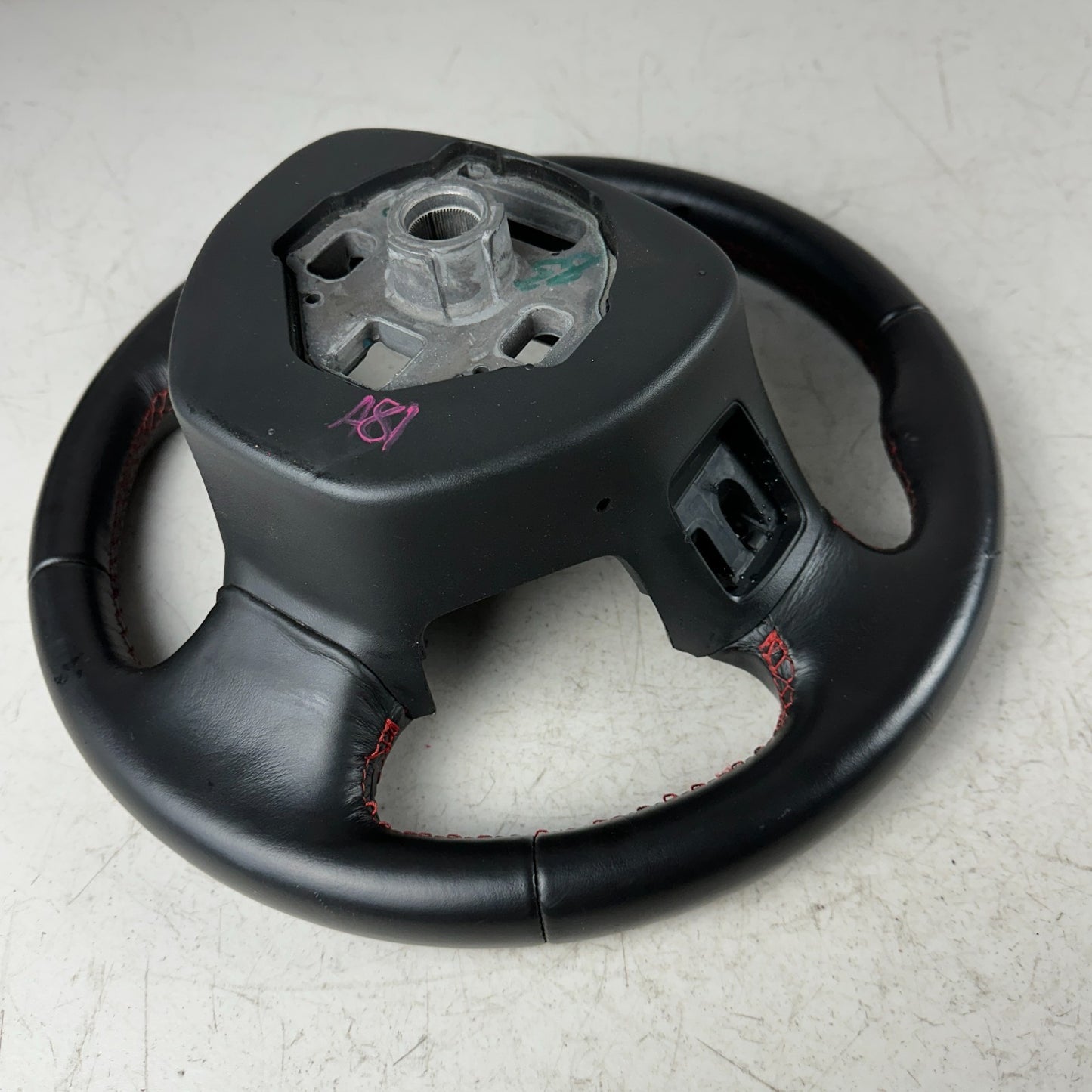 2014-2019 CHEVY CORVETTE C7 LEFT DRIVER SIDE STEERING WHEEL W/ RED STITCHING OEM