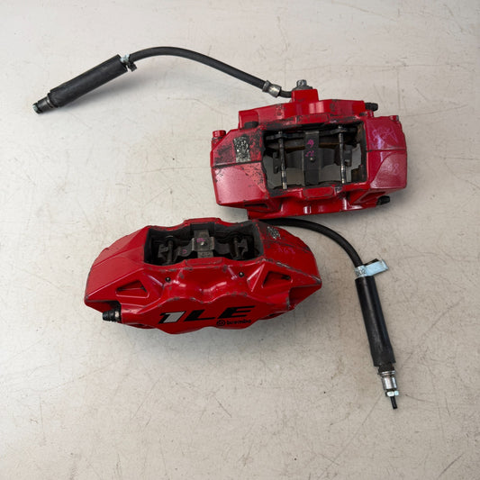 2017-2024 CHEVROLET CAMARO REAR LEFT & RIGHT BREMBO BRAKE CALIPERS PAIR RED OEM