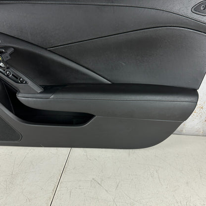 2014-2019 CHEVROLET CORVETTE C7 FRONT RIGHT SIDE INTERIOR DOOR PANEL BLACK OEM