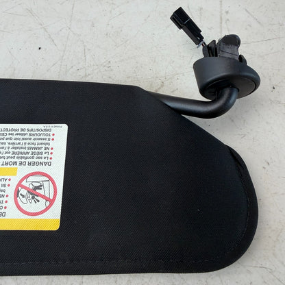 2005-2013 CHEVROLET CORVETTE FRONT LEFT DRIVER SIDE SUNVISOR SUN VISOR BLACK OEM