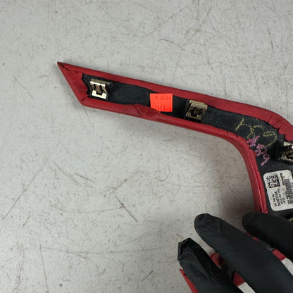 2014-2019 CHEVY CORVETTE C7 FRONT RIGHT LOWER DASH TRIM COVER PANEL RED 340077AA