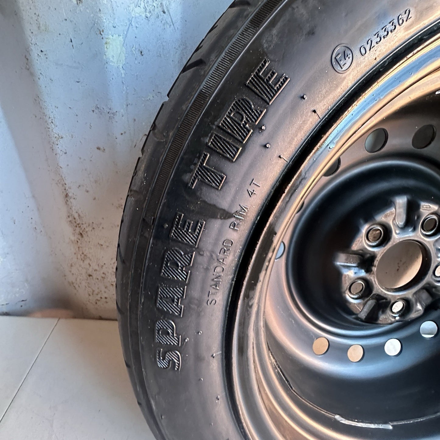 2013-2024 Honda Accord 16x4 Compact Spare Tire and Wheel T125/80D16 OEM