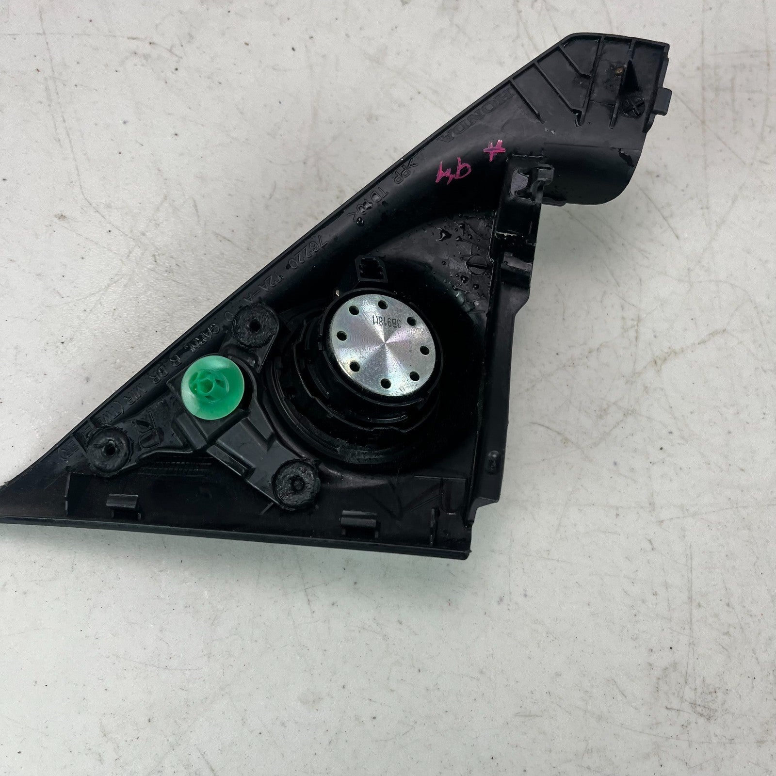 2013-2017 HONDA ACCORD FRONT RIGHT CORNER SPEAKER W/ COVER TRIM OEM 76220T2AA110