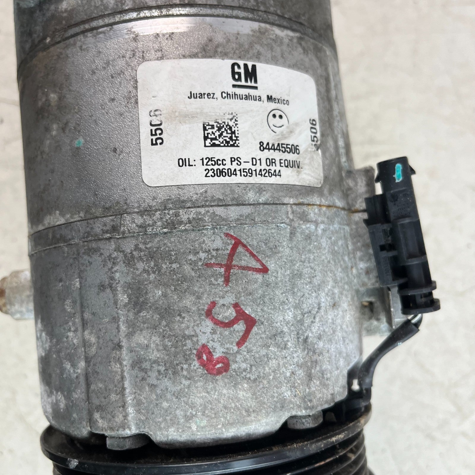 2014-2019 CHEVROLET CORVETTE AIR CONDITIONING AC A/C COMPRESSOR 84445506 OEM