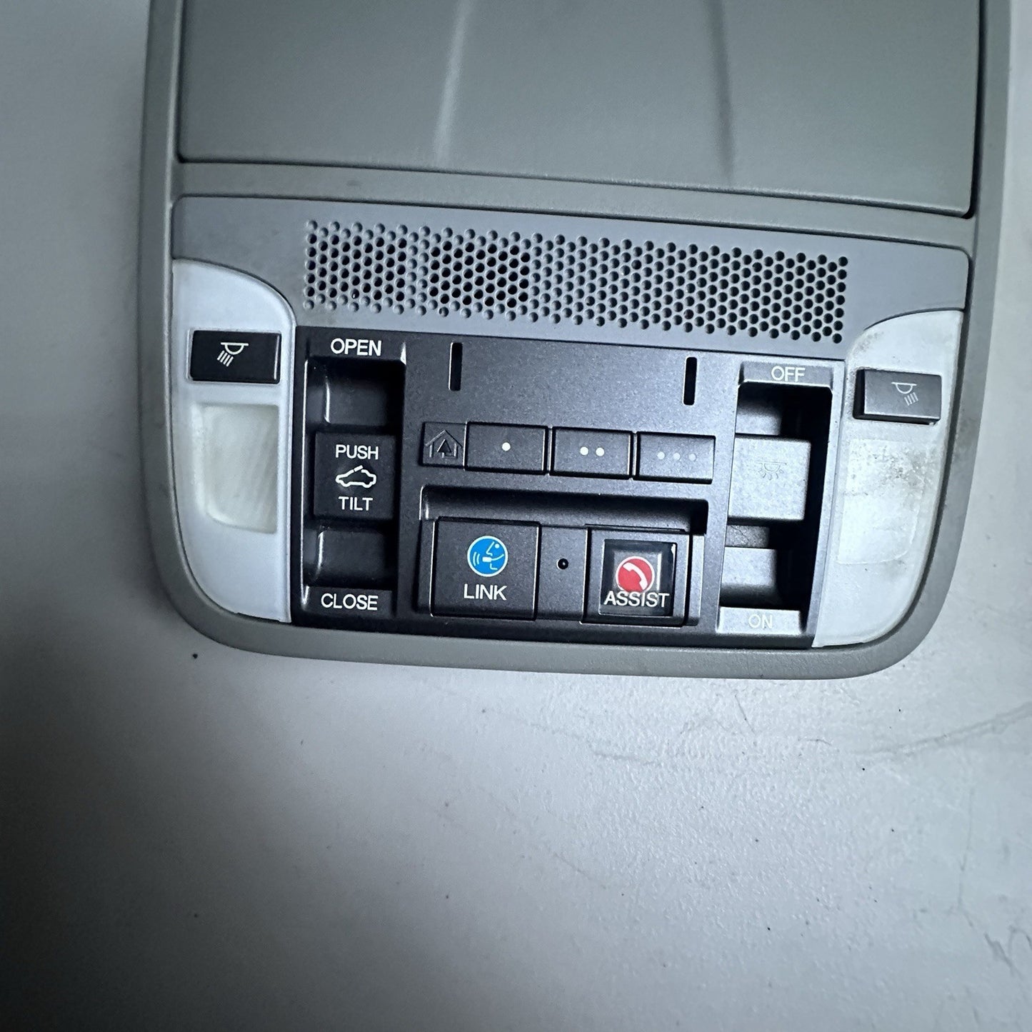 2015-2020 Acura TLX Gray Overhead Sunroof Lamp Console w/ Acura Link OEM