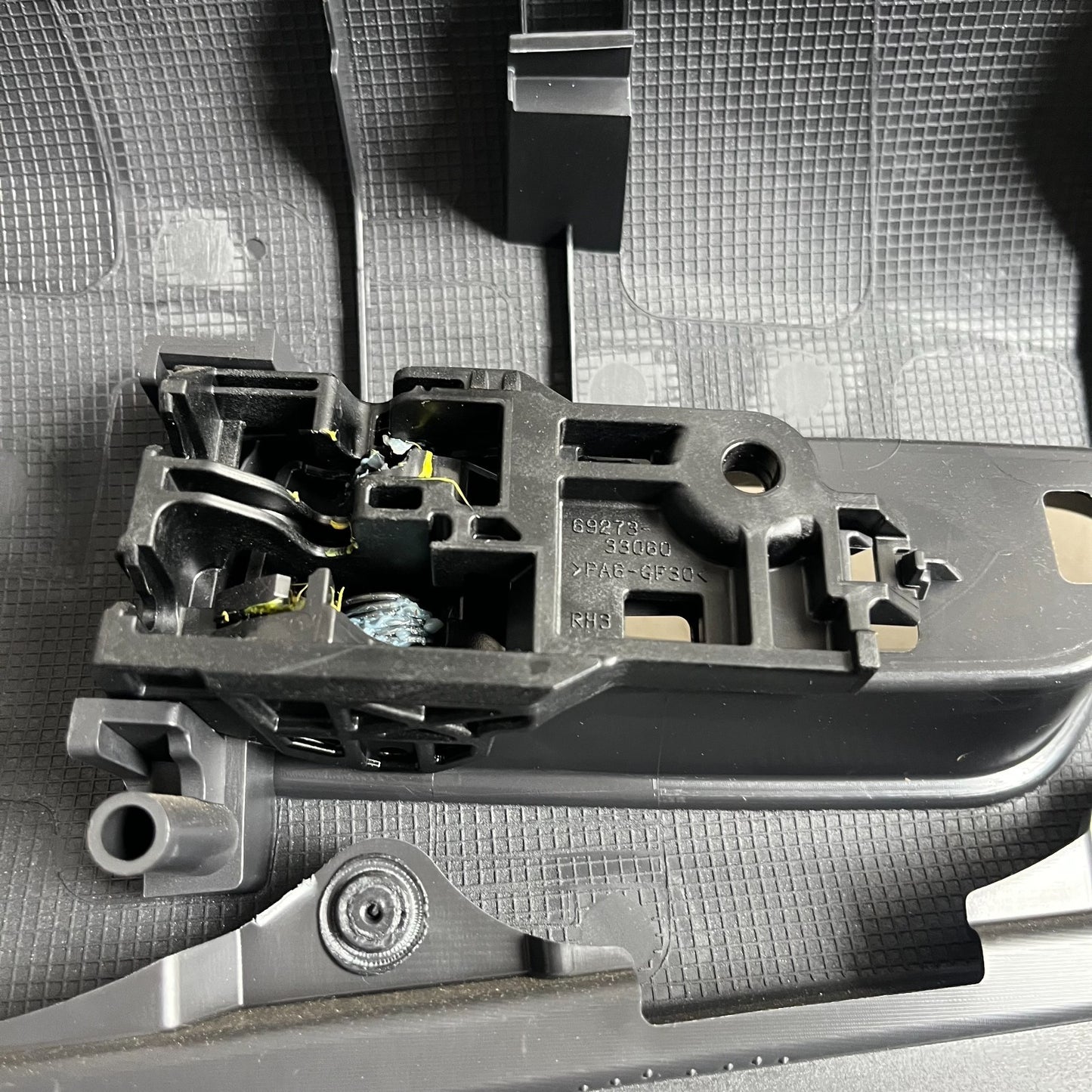 2019-2025 TOYOTA COROLLA REAR RIGHT PASSENGER INTERIOR DOOR TRIM PANEL BLACK OEM
