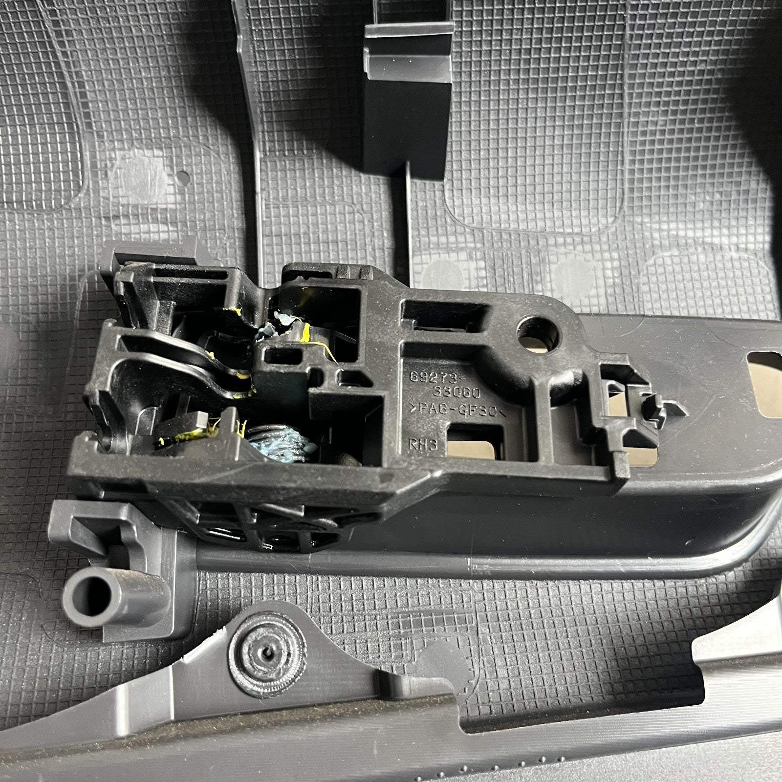 2019-2025 TOYOTA COROLLA REAR RIGHT PASSENGER INTERIOR DOOR TRIM PANEL BLACK OEM