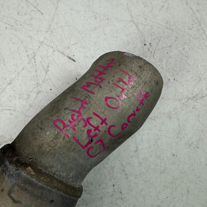 2014-2019 CHEVY CORVETTE C7 REAR RIGHT EXHAUST MUFFLER LEFT SIDE OUTLET PIPE OEM