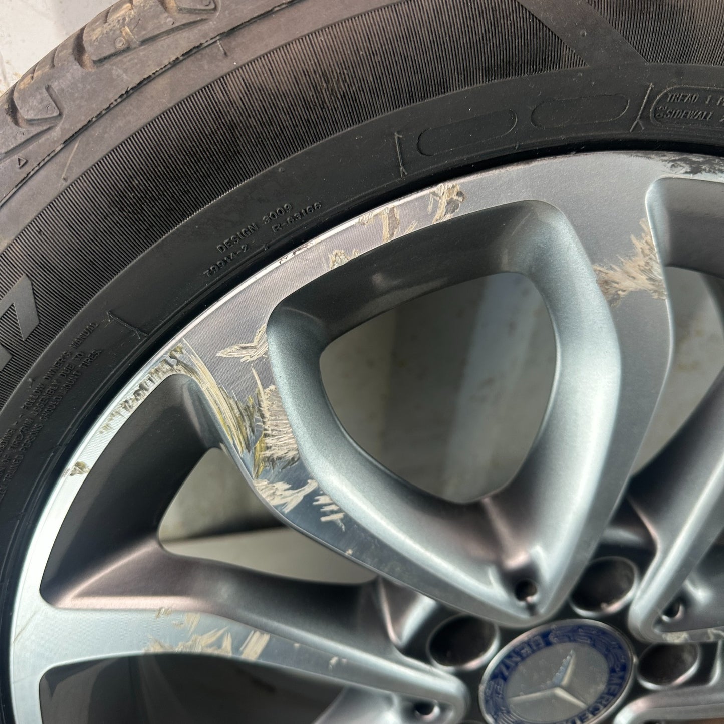 2015-2018 MERCEDES W205 C300 17x7' INCH 10 SPOKE WHEEL RIM W/ TIRE A2054010200
