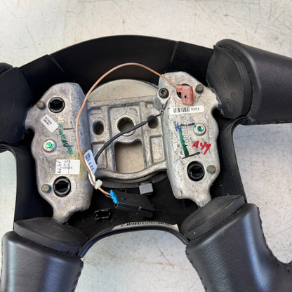 2005-2013 CHEVROLET CORVETTE C6 FRONT LEFT STEERING WHEEL BLACK LEATHER OEM