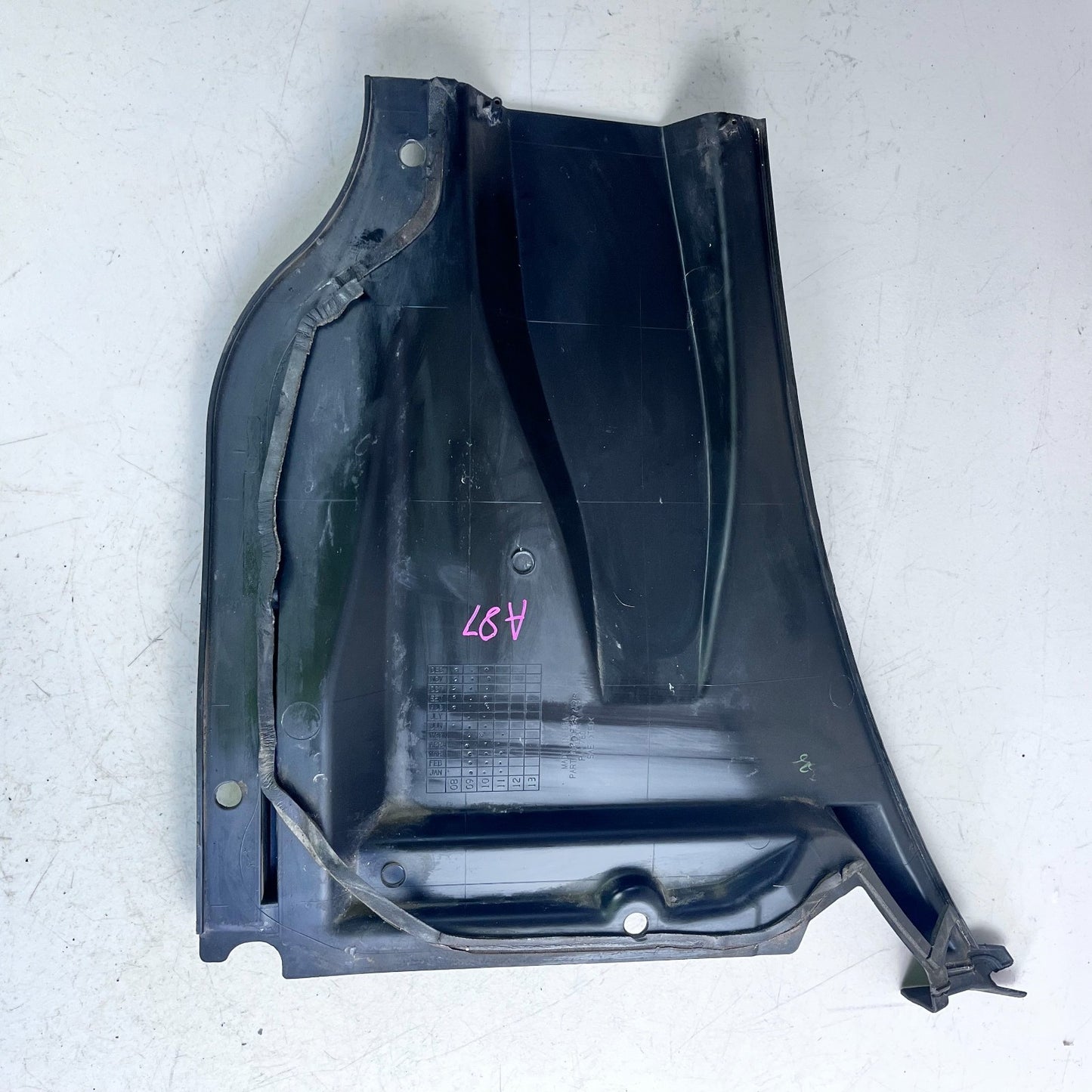 2010-2015 CHEVROLET CAMARO FRONT RIGHT PASSENGER WINDSHIELD COWL COVER TRIM OEM