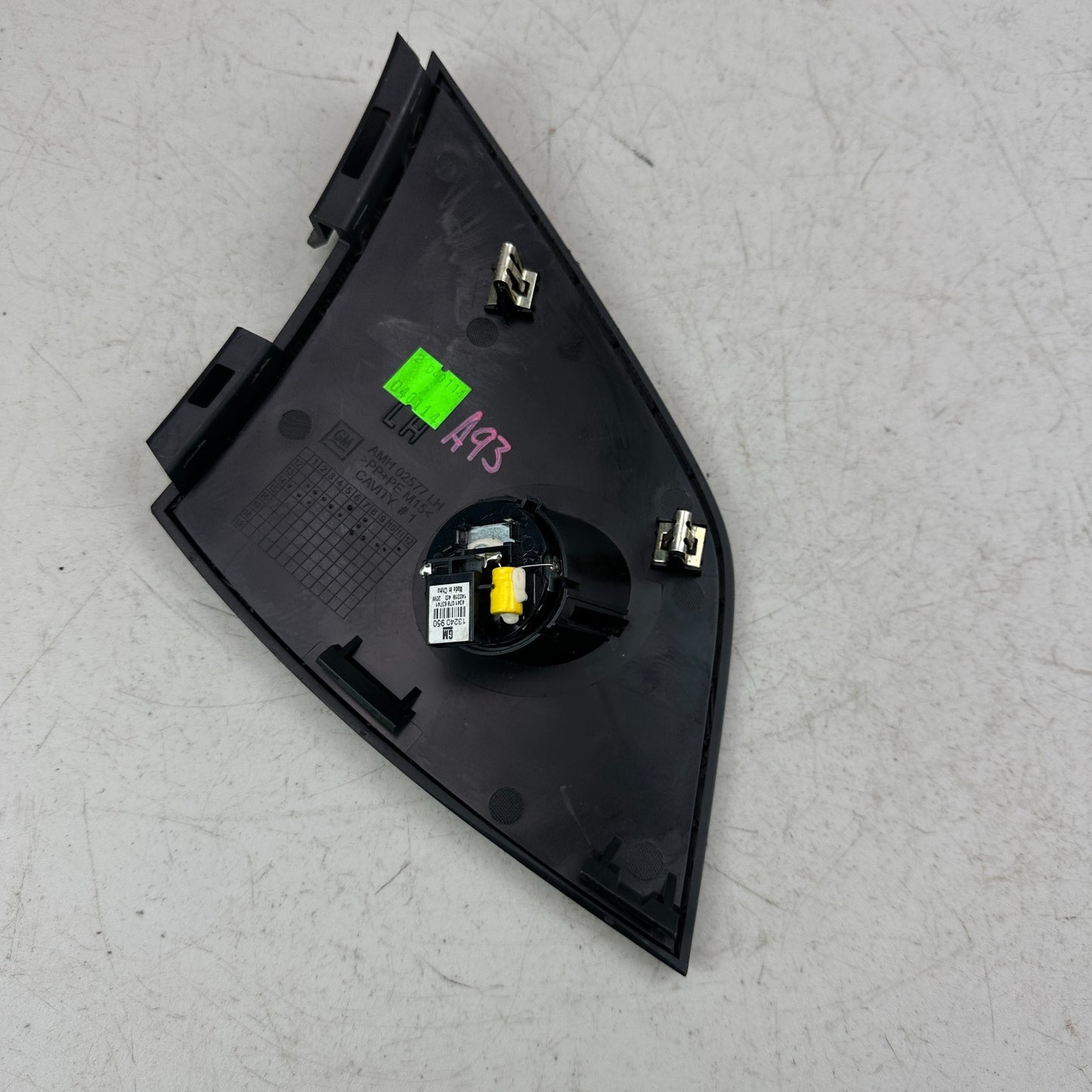 2014-2019 CHEVY CORVETTE LEFT DRIVER UPPER DASH SPEAKER TWEETER COVER TRIM OEM