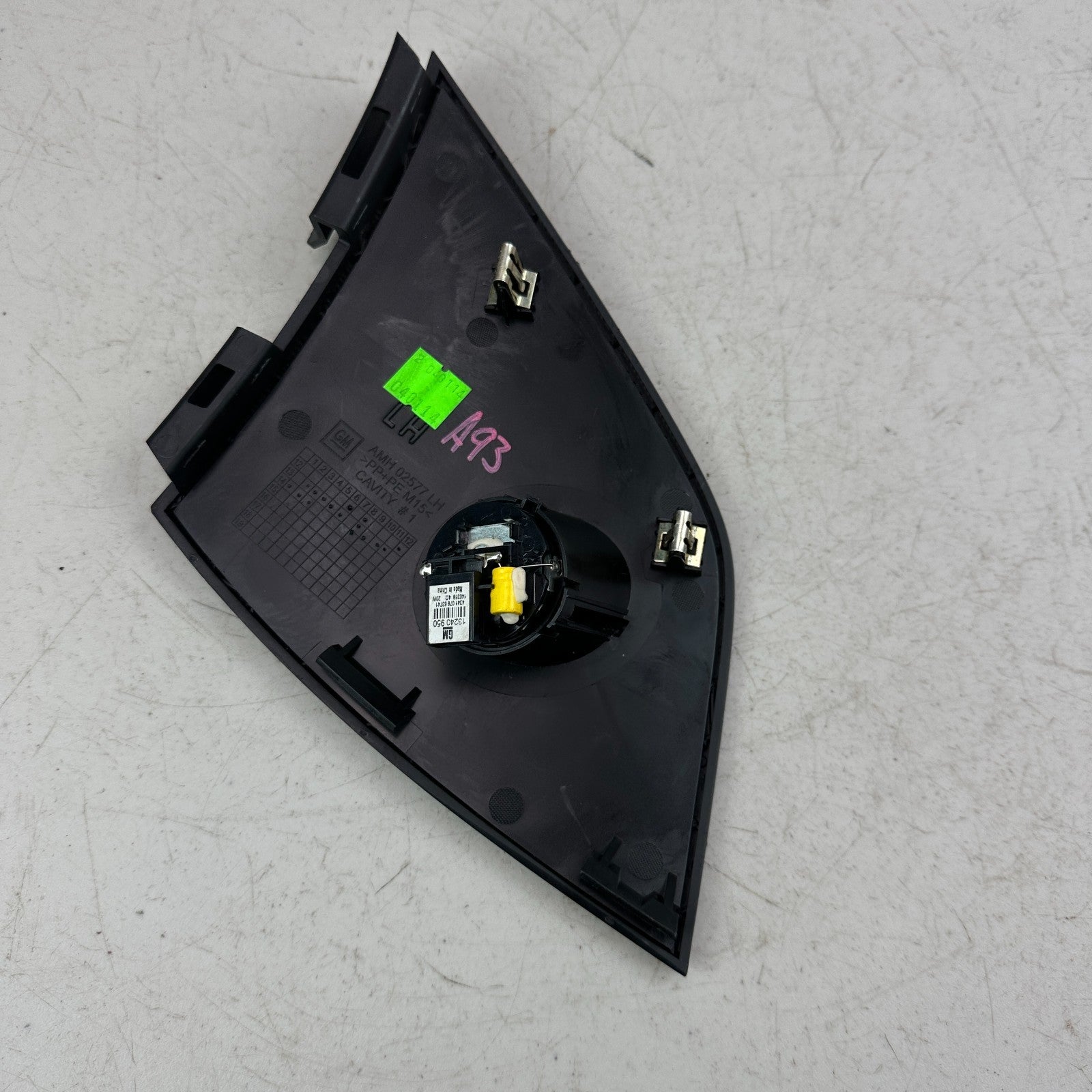 2014-2019 CHEVY CORVETTE LEFT DRIVER UPPER DASH SPEAKER TWEETER COVER TRIM OEM