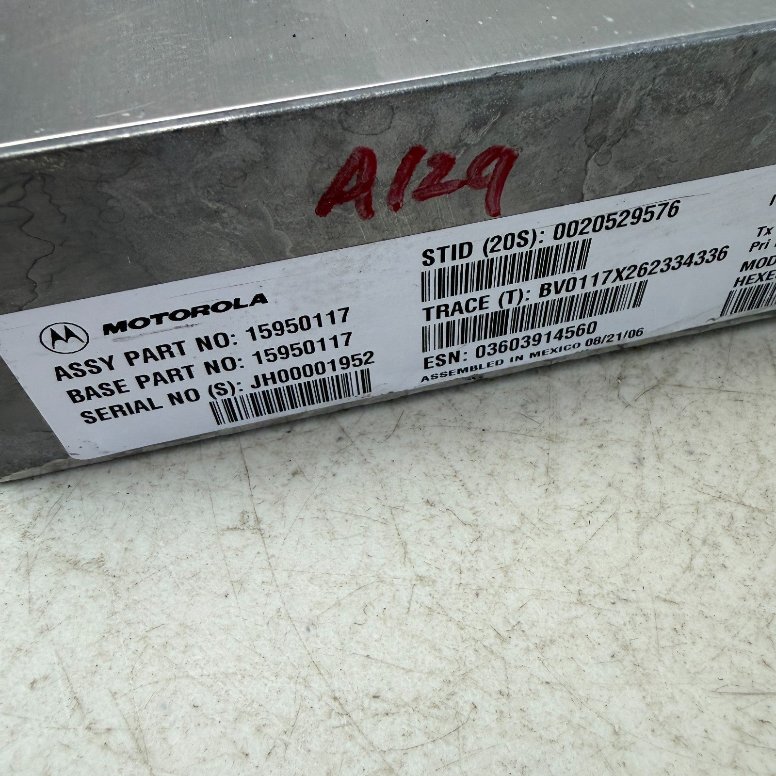 2005-2013 CHEVROLET CORVETTE C6 COMMUNICATION ONSTAR CONTROL MODULE 15950117 OEM