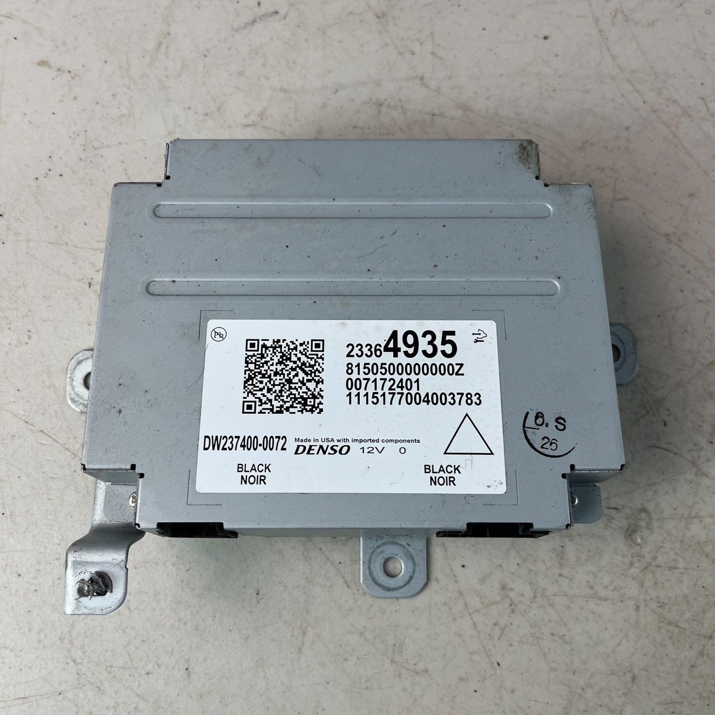 2014-2019 CHEVROLET CORVETTE C7 FRONT VIEW CAMERA CONTROL MODULE 23364935 OEM