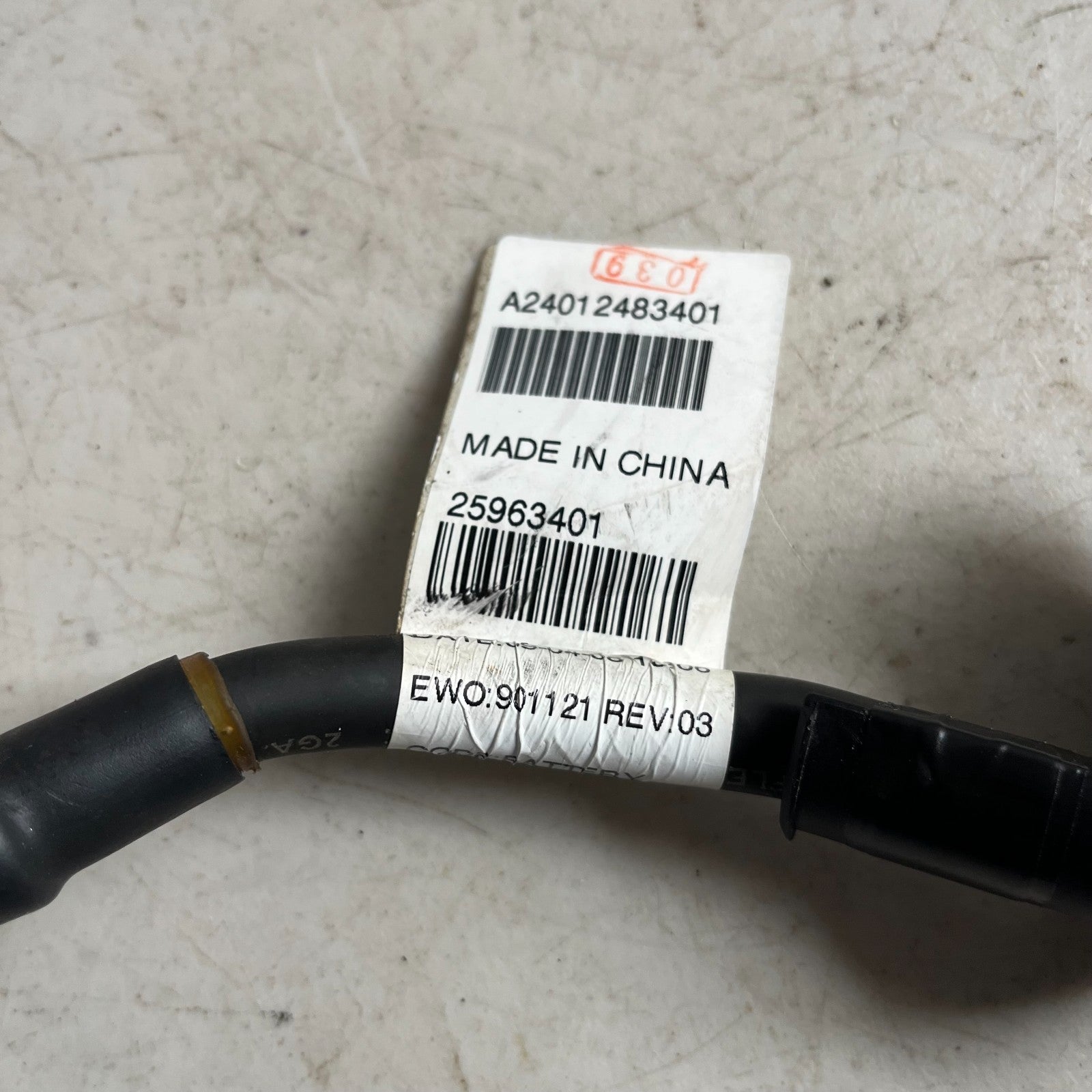 2008-14 CADILLAC CTS-V BATTERY NEGATIVE GROUND TERMINAL WIRE CABLE 25963401 OEM