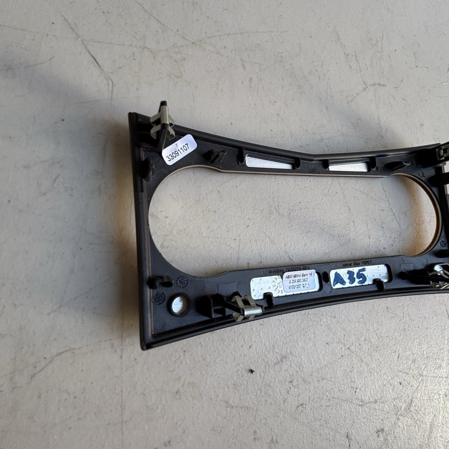2008-2014 Mercedes-Benz C300 Climate Control Switch Trim Bezel A2046803507 OEM .
