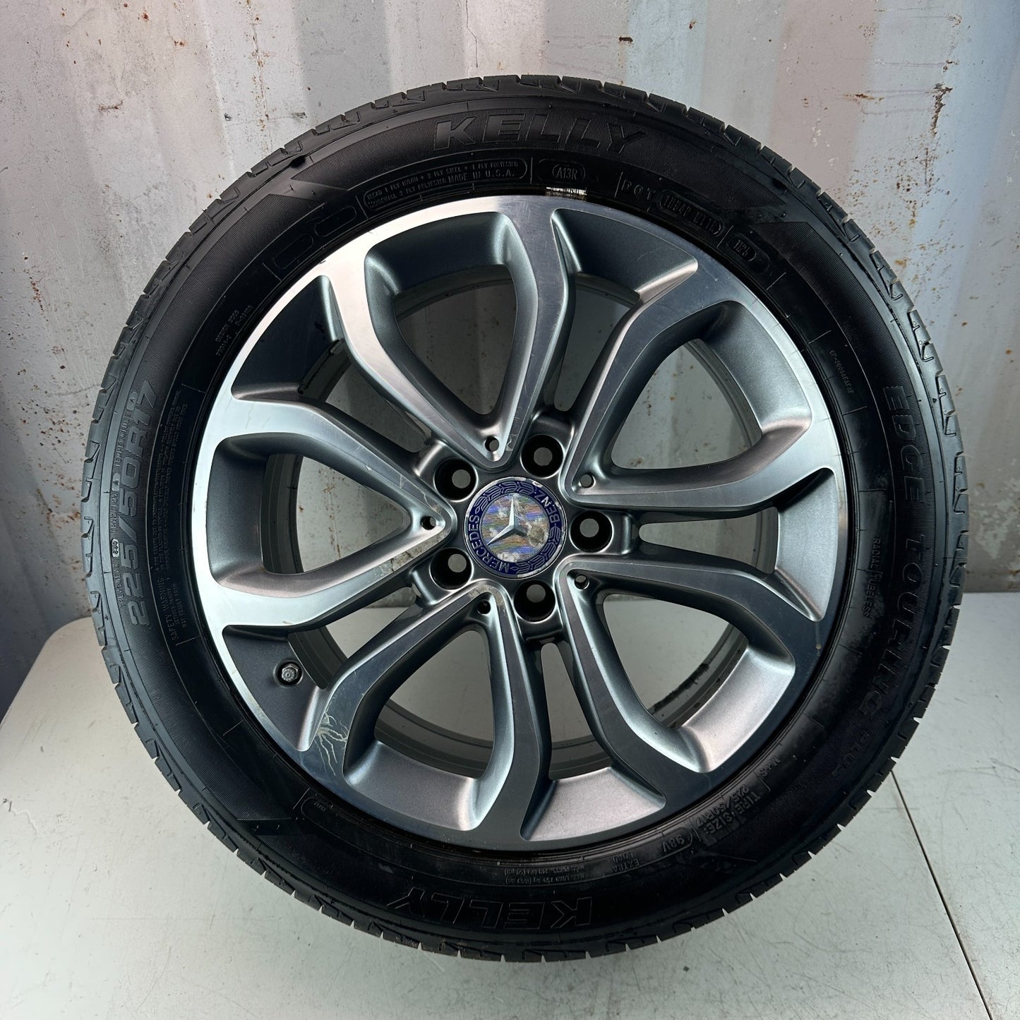 2015-2018 MERCEDES W205 C300 17x7' INCH 10 SPOKE WHEEL RIM W/ TIRE A2054010200
