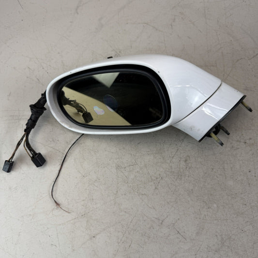 05-13 CHEVROLET CORVETTE C6 FRONT LEFT POWER FOLD DOOR MIRROR WHITE OEM SEE PICS