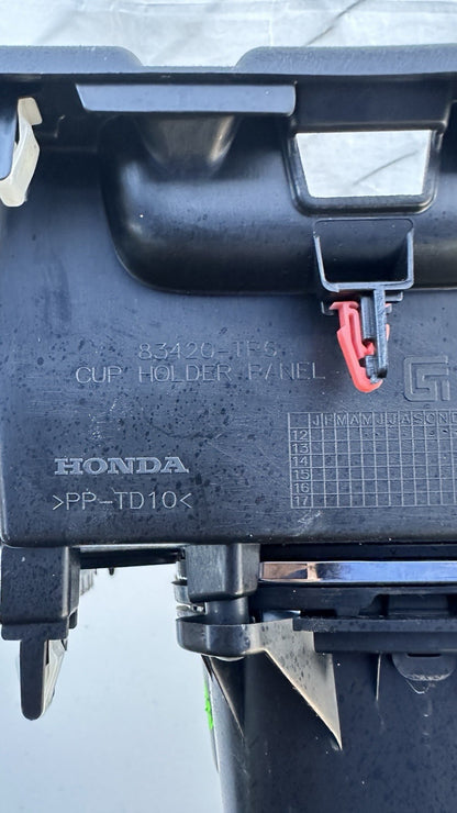 2013-2015 Honda Civic Center Console Cup Holder & Trim Panel Cover 83420-TR6 OEM