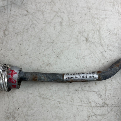 2015-2018 MERCEDES C300 C205 TURBOCHARGER WATER FEED TUBE HOSE LINE A2742030002
