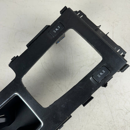 13-17 HONDA ACCORD CENTER CONSOLE FLOOR SHIFTER PANEL W/ CUP HOLDER OEM GLOSS BK
