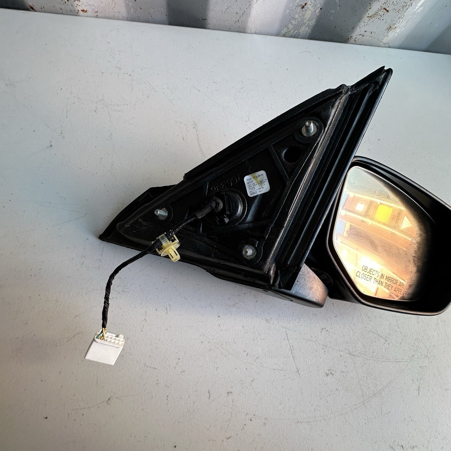 2013-2017 Honda Accord Right Passenger Mirror Assembly Black*BROKEN* OEM