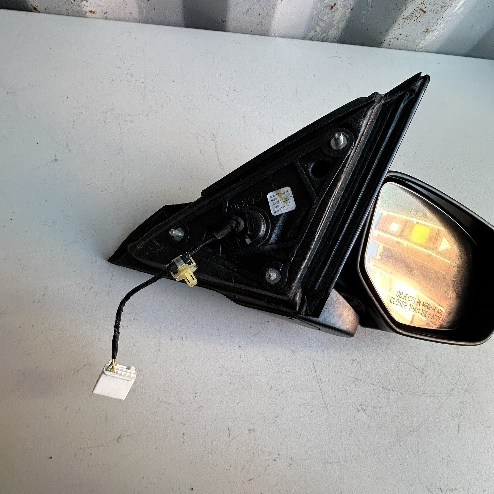 2013-2017 Honda Accord Right Passenger Mirror Assembly Black*BROKEN* OEM