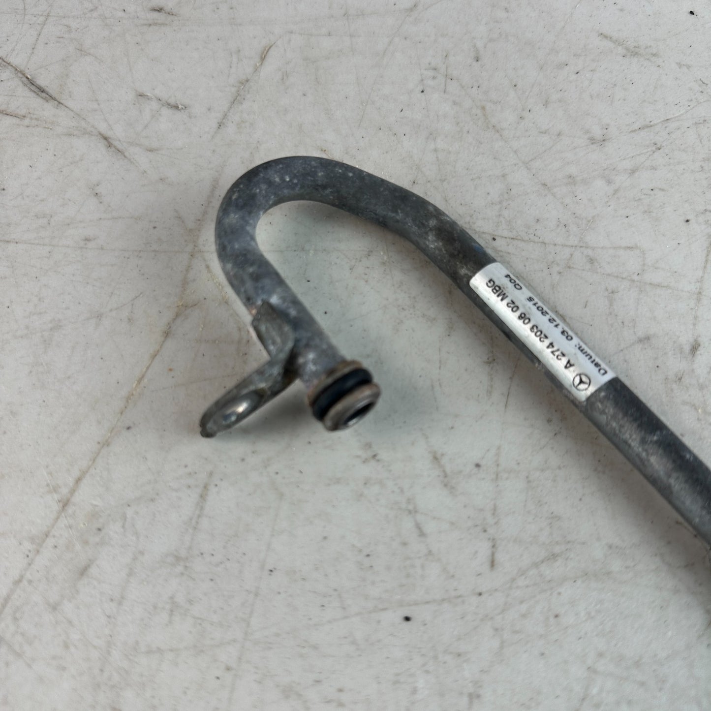 2015-2023 MERCEDES W205 C300 2.0L TURBOCHARGER WATER RETURN HOSE PIPE LINE OEM