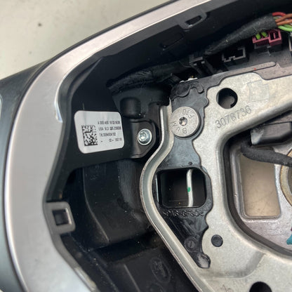 2015-18 MERCEDES W205 C300 STEERING WHEEL W/ PADDLE SHIFTER LEATHER A0004601803