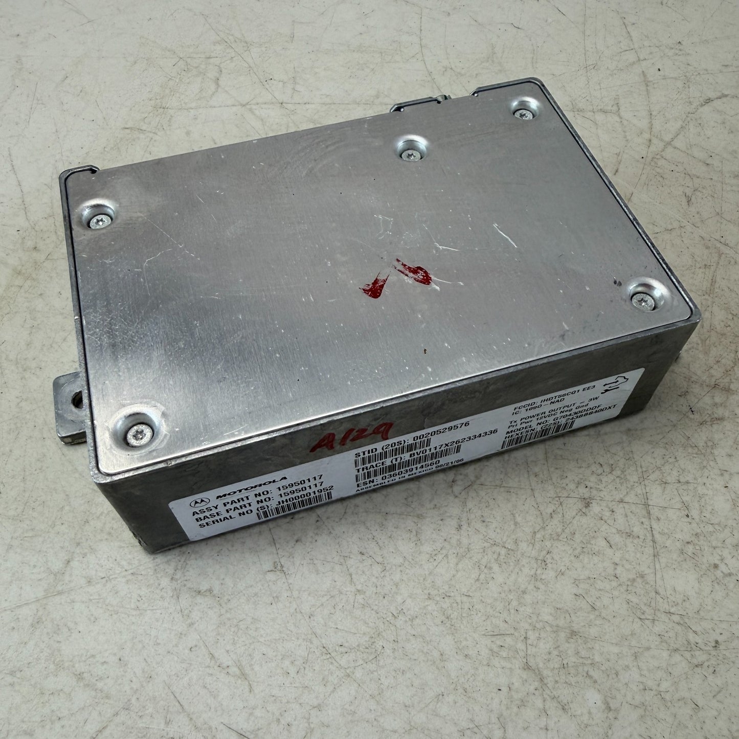 2005-2013 CHEVROLET CORVETTE C6 COMMUNICATION ONSTAR CONTROL MODULE 15950117 OEM