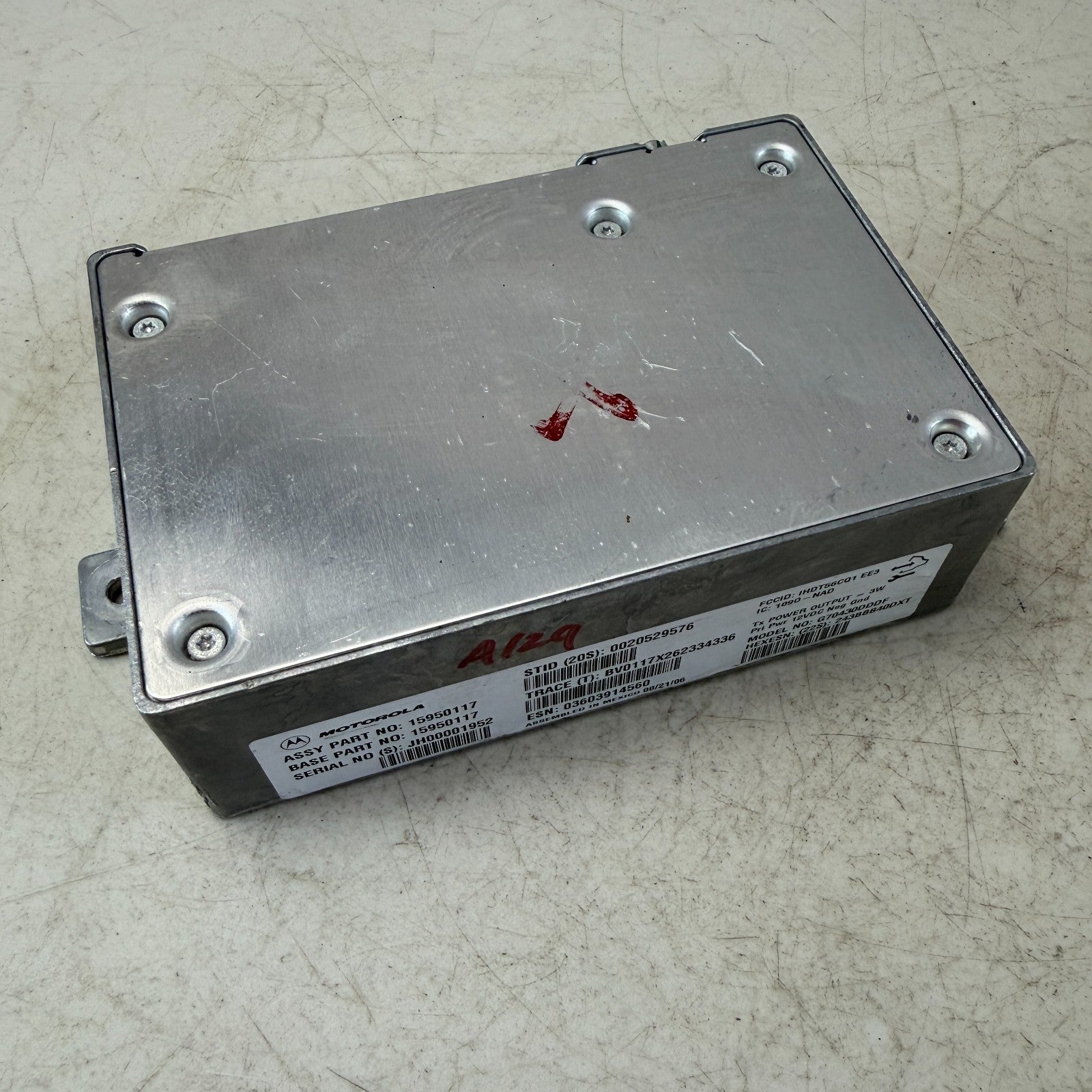 2005-2013 CHEVROLET CORVETTE C6 COMMUNICATION ONSTAR CONTROL MODULE 15950117 OEM