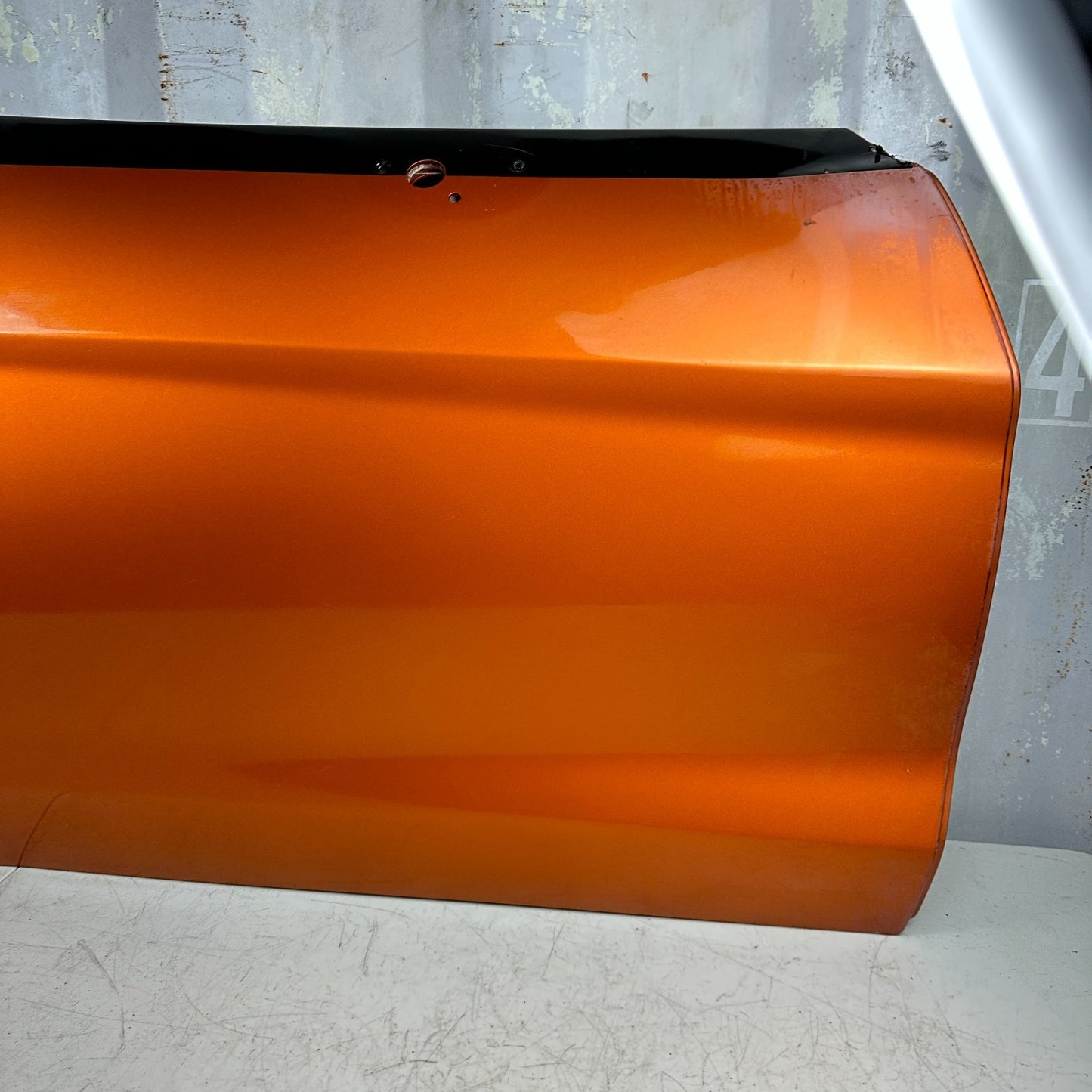 05-13 CHEVROLET CORVETTE FRONT RIGHT PASSENGER SIDE DOOR SHELL PANEL ORANGE OEM