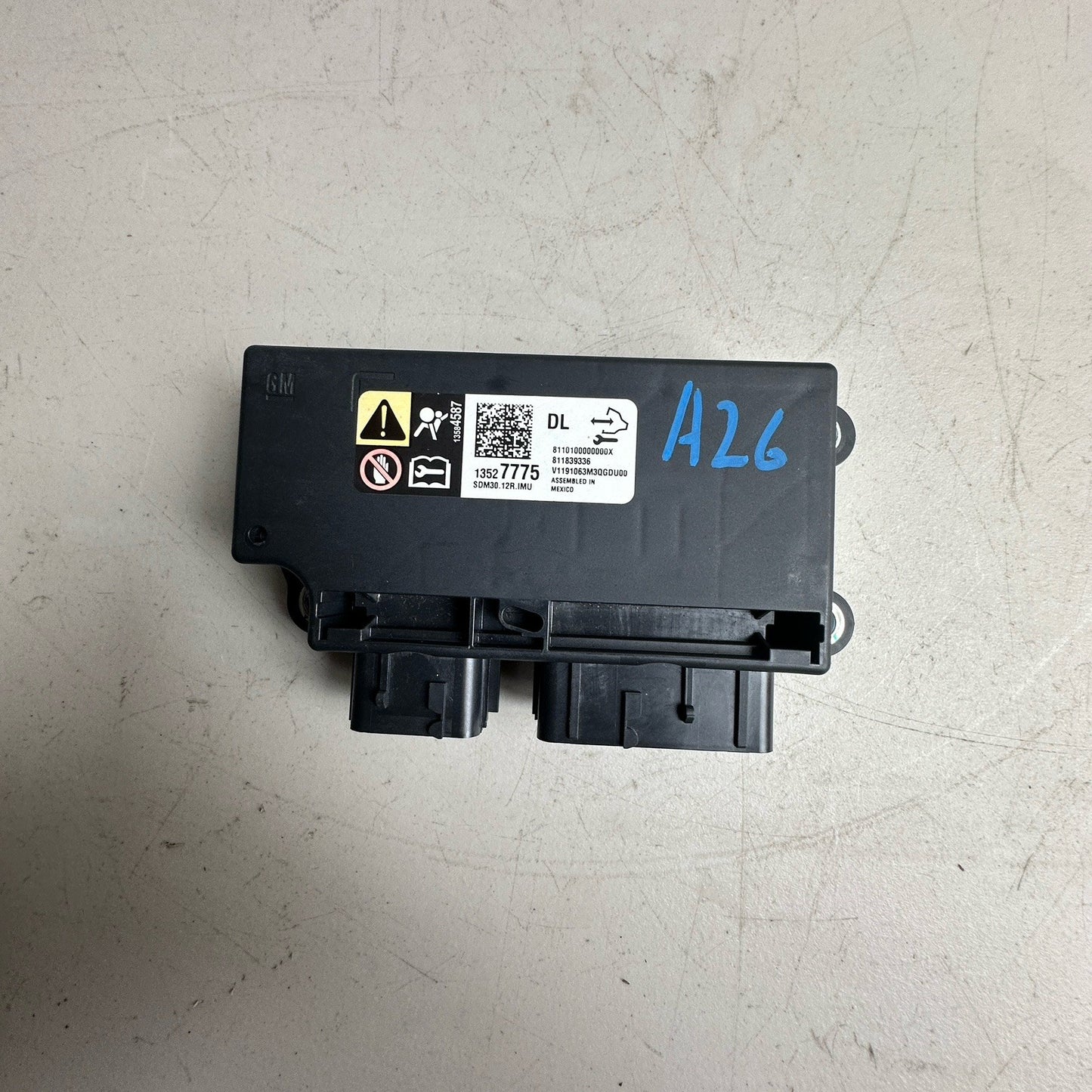 2014-2019 Chevrolet Corvette C7 OEM SRS Module 13527775